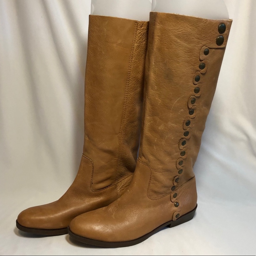 Nine West Tan Leather Boots - Picture 1 of 11